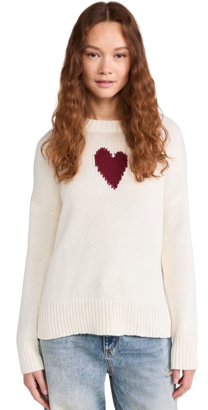 Kerri Rosenthal Lovey Heart Sweater Natural