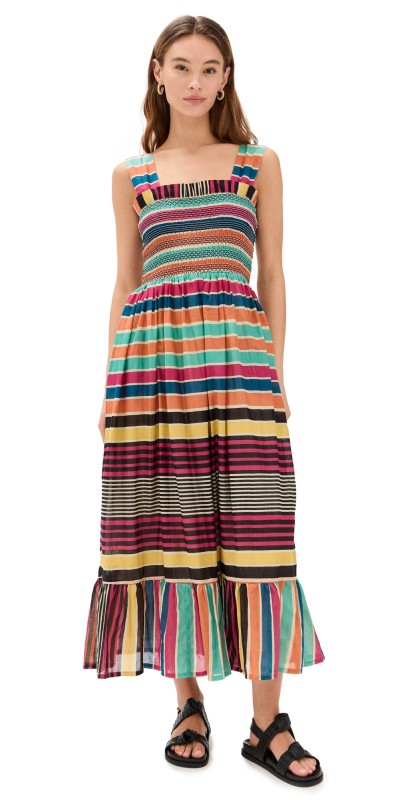 Mille Garden Dress Ibiza Stripe