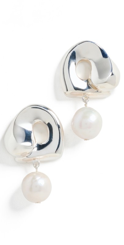 AGMES Sandra Earrings Sterling Silver/Pearl