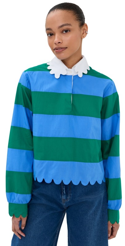 HORROR VACUI Izzy Top Patchwork Stripe