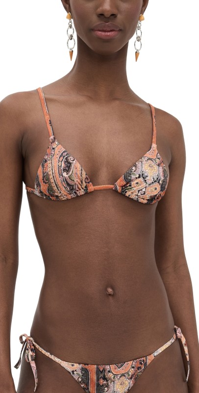 Isabel Marant Feride Bikini Top Orange
