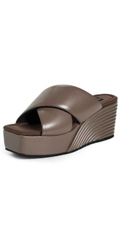 ROAM Mid Strata Square Sandals Taupe
