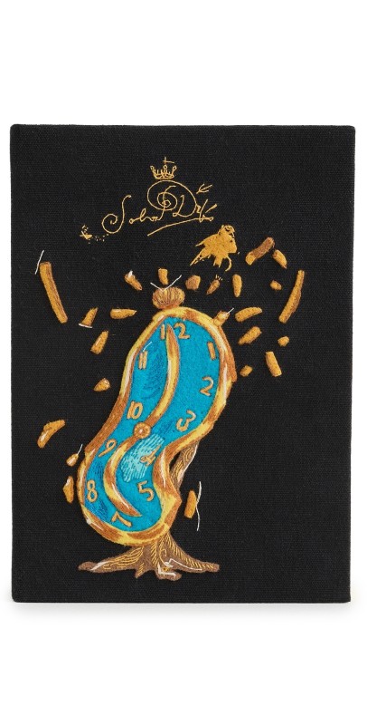 Olympia Le-Tan The Clock Book Clutch Black