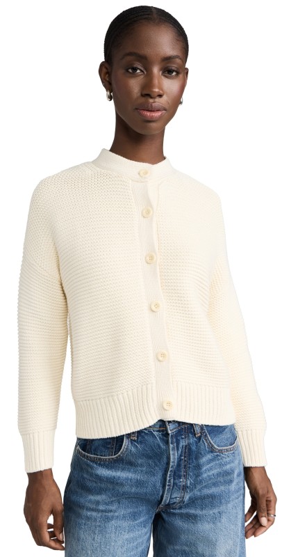 Alex Mill Nico Chunky Cardigan Ivory