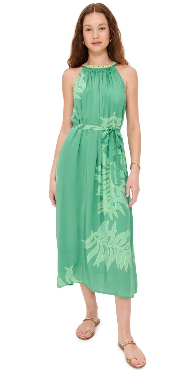 Velvet Odessa Dress Green