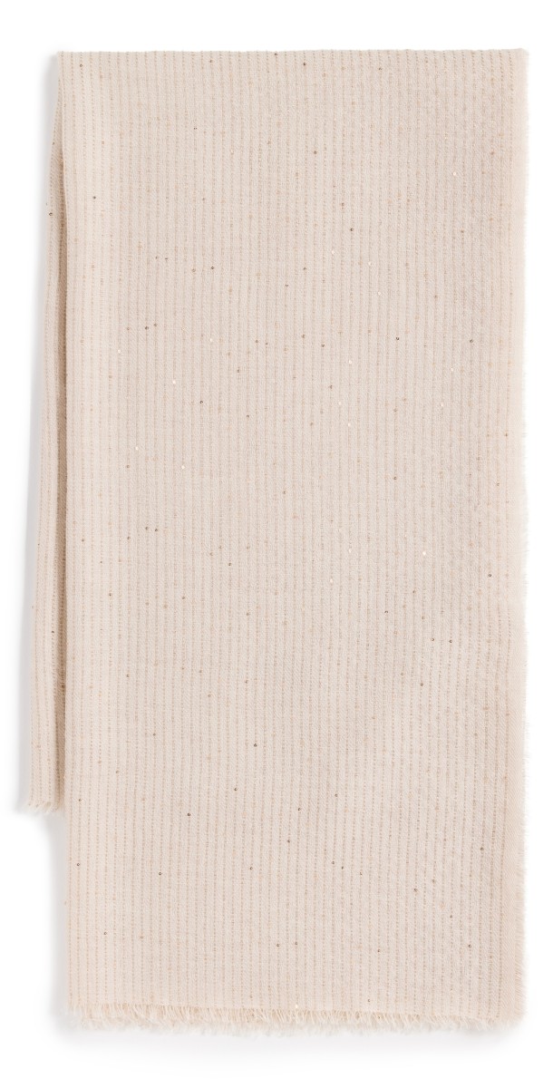 rag & bone Stella Sequin Scarf Beig