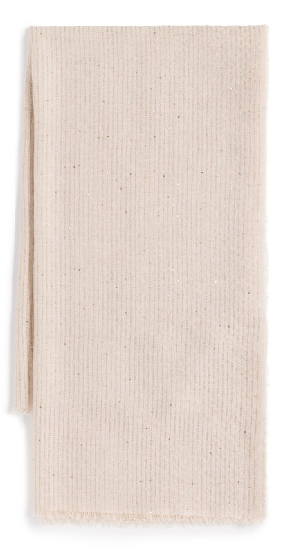 rag & bone Stella Sequin Scarf Beig