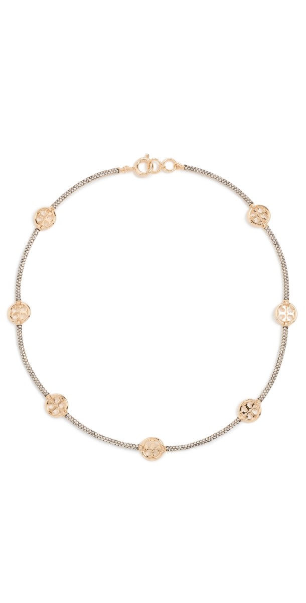 Tory Burch Miller Pave Necklace Tory Gold/Crystal