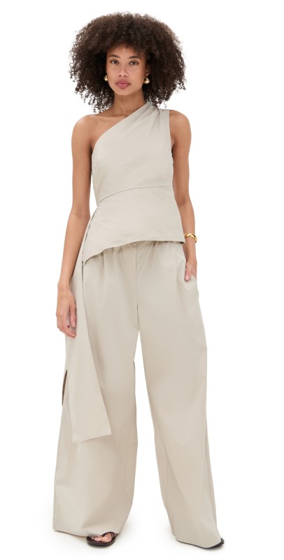 St. Agni Asymm Origami Top Creme
