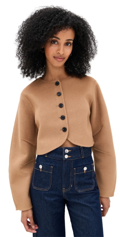 ALIGNE Angelina Cropped Jacket Camel