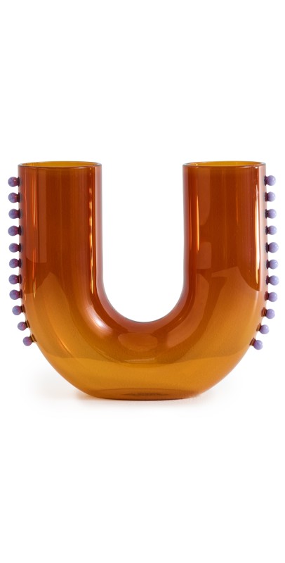 FAZEEK Pearl U Vase Amber/Lilac