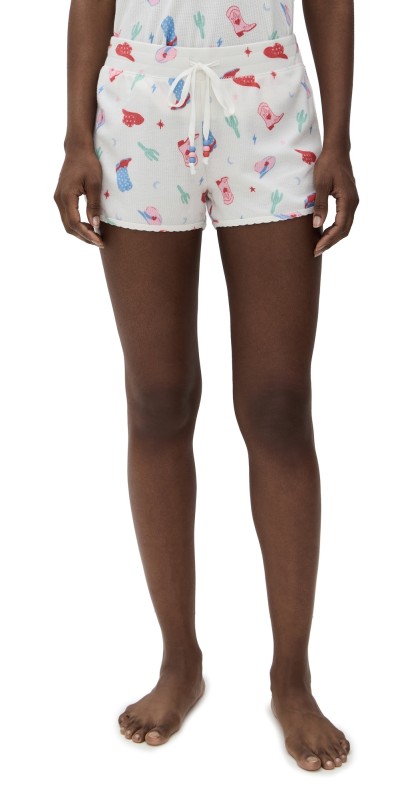 PJ Salvage Pajama Shorts Ivory