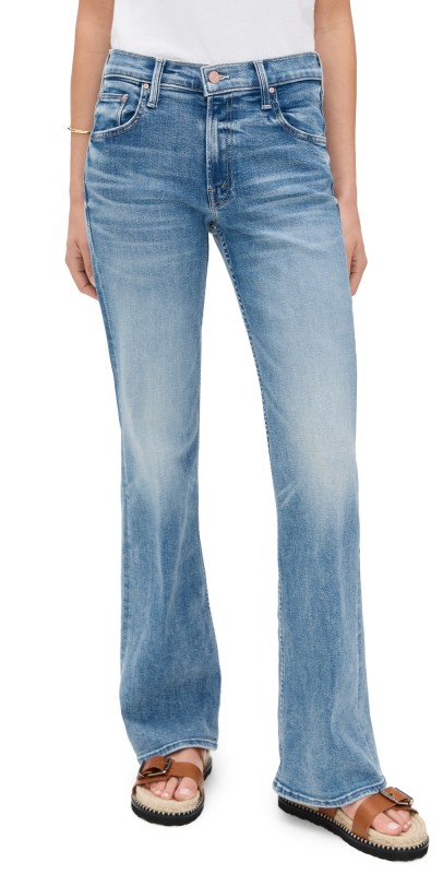 MOTHER The Bookie Sneak Jeans EYE OF THE TIGER