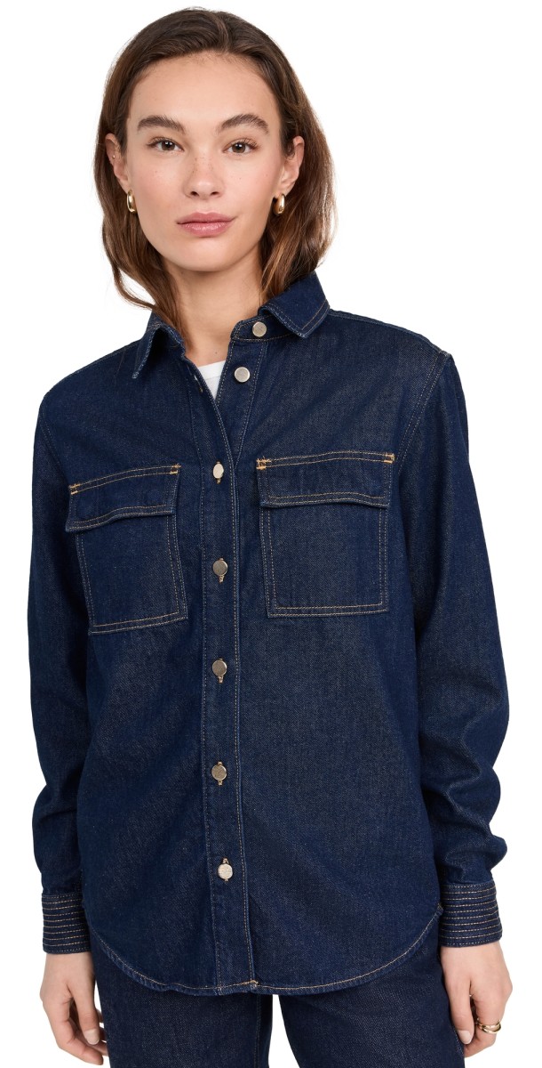 FRAME The Trapunto Shirt Rinse
