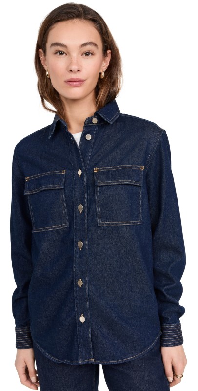 FRAME The Trapunto Shirt Rinse