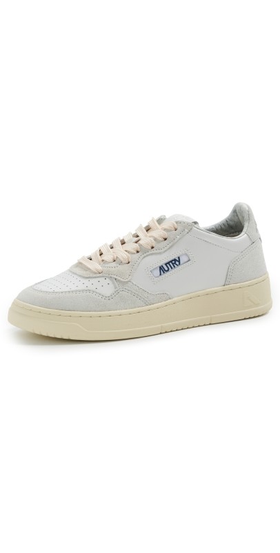 Autry Medalist Low Sneakers Lea/Stars White/White