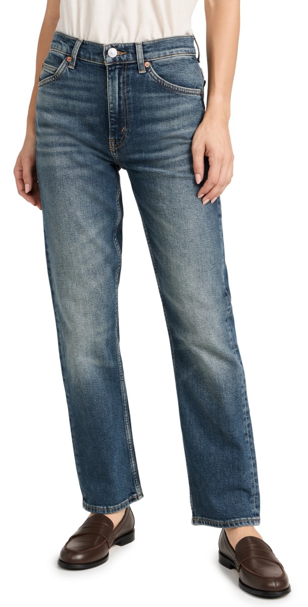 RE/DONE 70s Straight Jeans Distressed