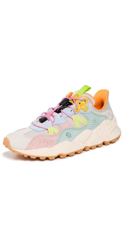 Flower Mountain Tiger Hill Sneakers Mesh White/Pink/Celeste