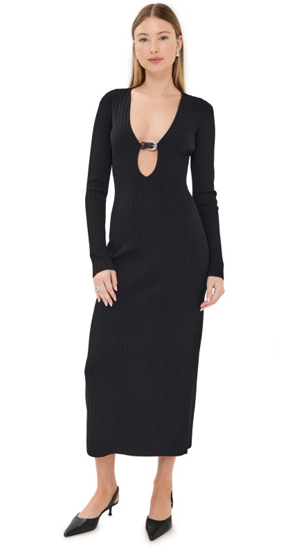STAUD Murphy Dress Black