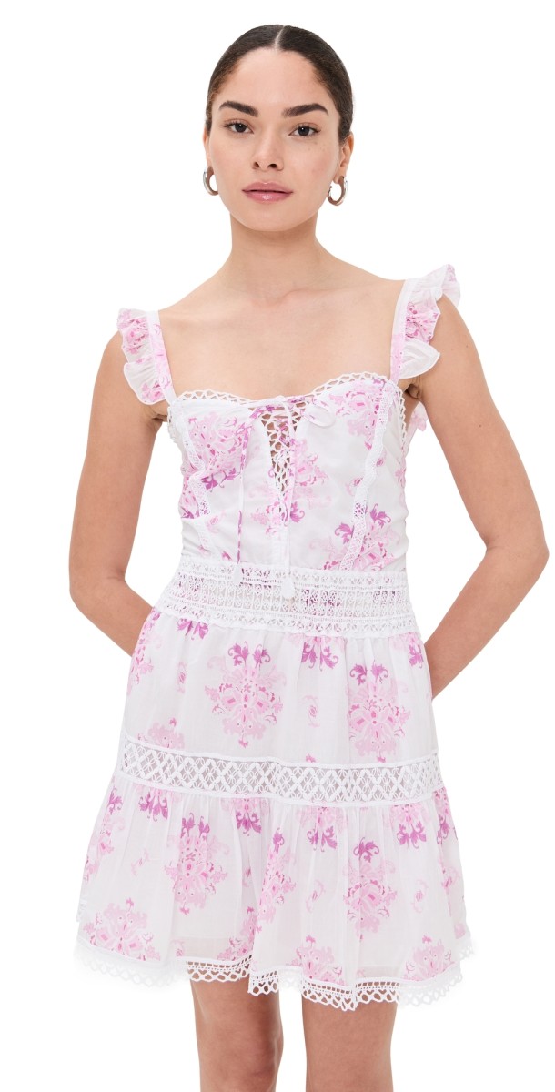 Temptation Positano Lavagna Dress White/Pink