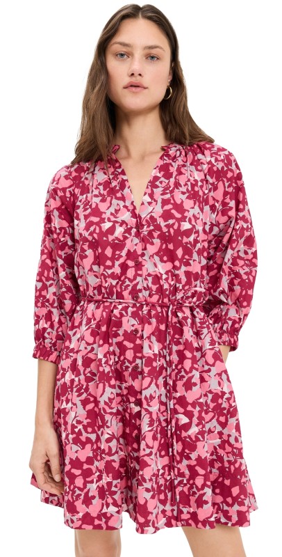 Apiece Apart Mitte Shift Dress Layered Pebbled Rosa