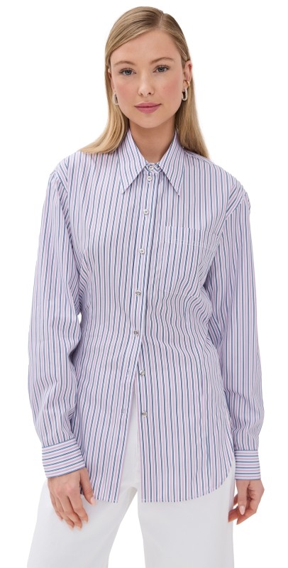 rabanne Haut Top Stripes Blue/Pink/White