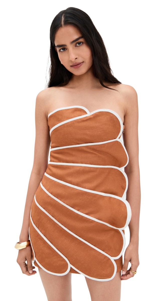 Azulu Bloom Dress Cognac