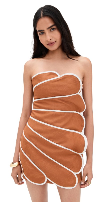 Azulu Bloom Dress Cognac