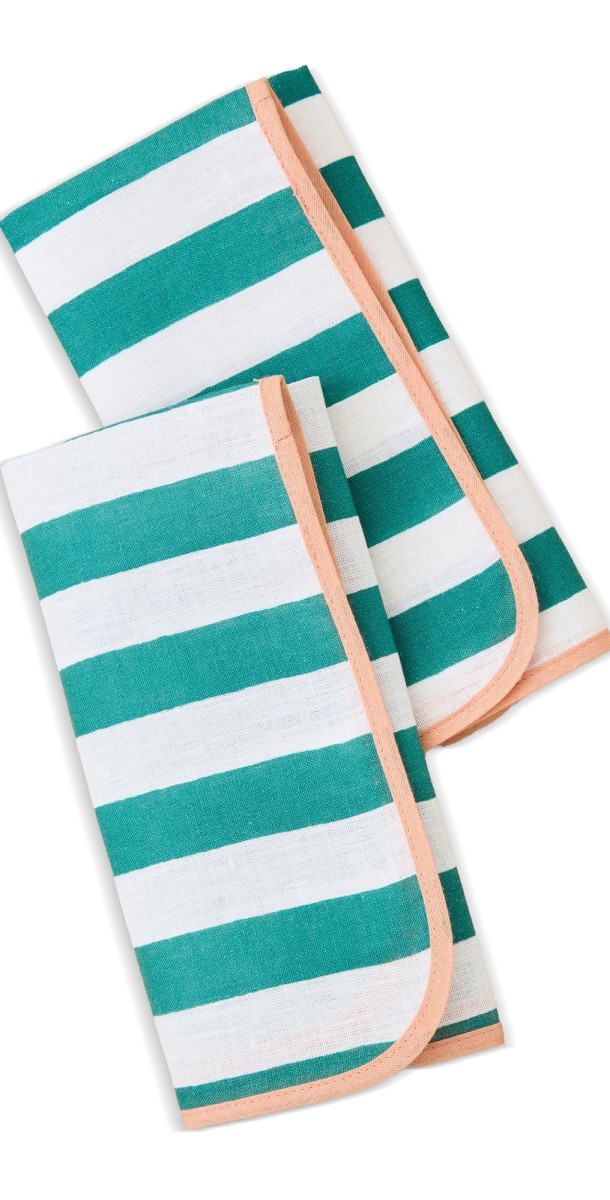 La DoubleJ Large Napkins Set of 2 (45x45) Riviera Verd