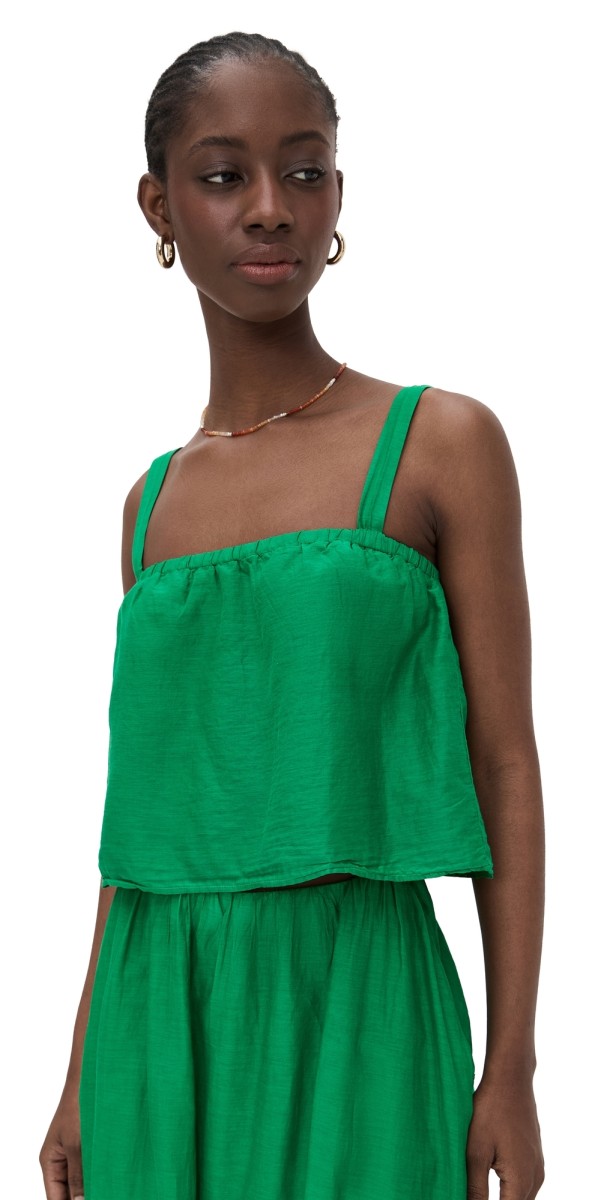 Velvet Andrea Top Emerald