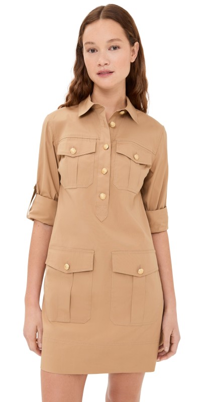 Veronica Beard Saude Dress Khaki