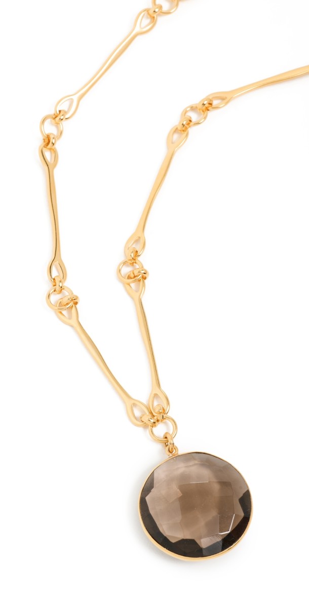 Brinker + Eliza Benny Necklace Smoky Quart