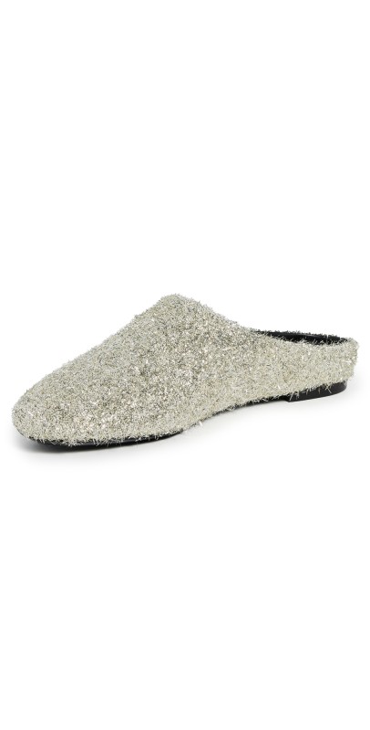 SIMONMILLER Tinsel Riad Slippers Silver