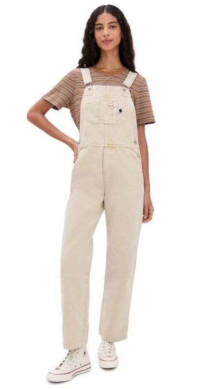 Carhartt WIP Bib Overall Straight Jeans Dusty H Brown