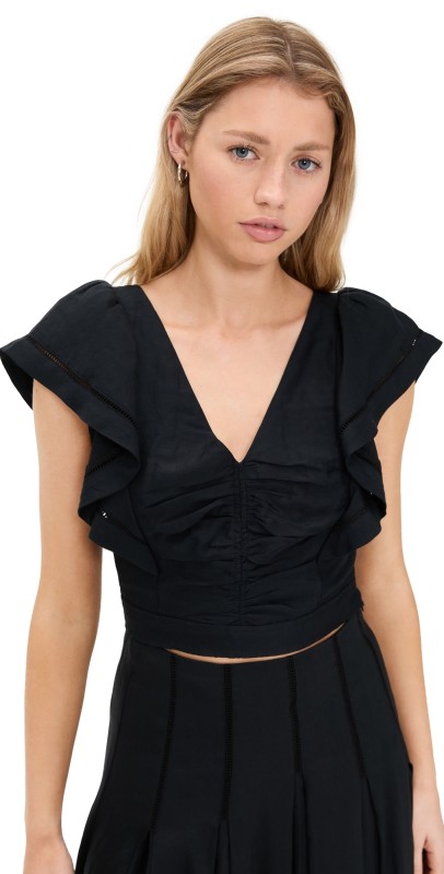 La Ligne Lila Top Black