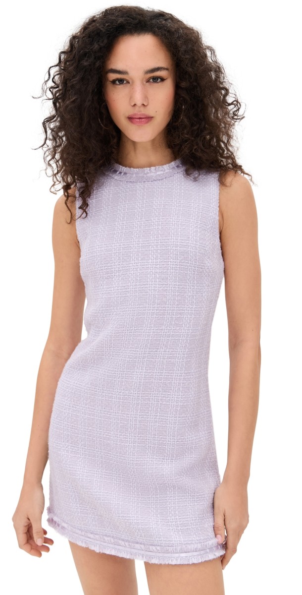 alice + olivia Coley Slim Fit Mini Dress Lilac