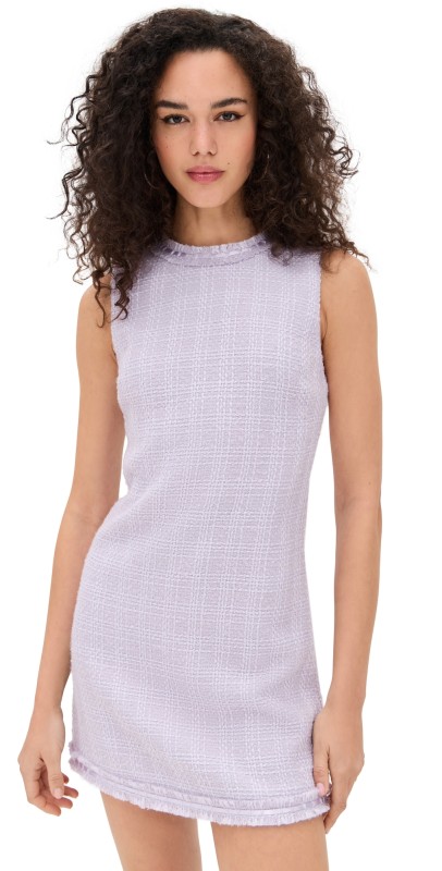 alice + olivia Coley Slim Fit Mini Dress Lilac