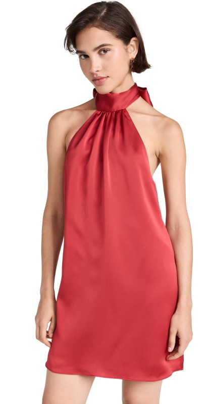 Ramy Brook Sam Dress Soiree Red
