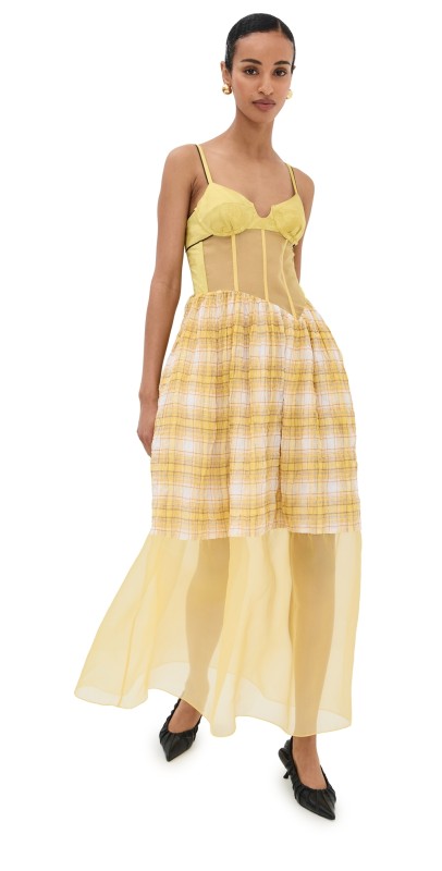 Rosie Assoulin The New Undress Dress Yellow
