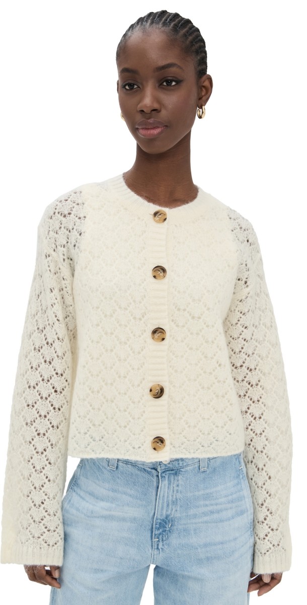 By Malene Birger Cierrou Cardigan Soft White