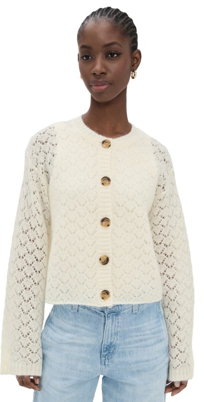 By Malene Birger Cierrou Cardigan Soft White