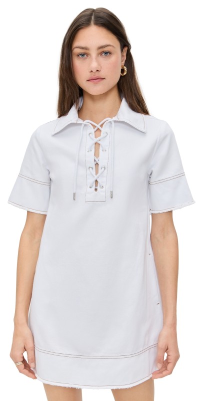 ALIGNE Iggy Denim Mini Dress White