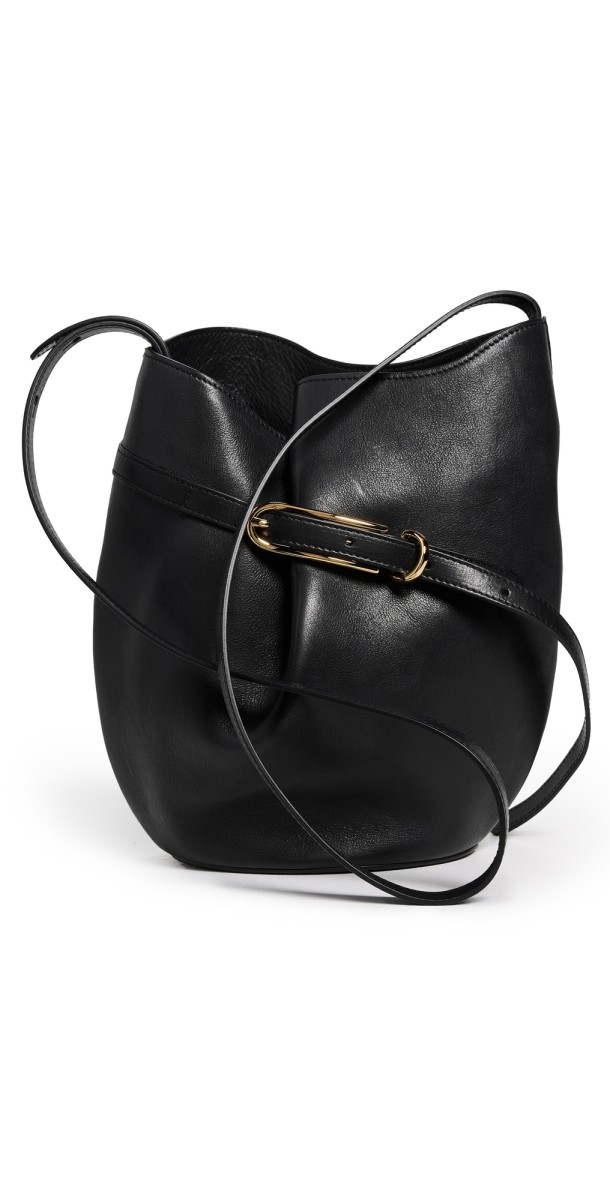 Liffner Belted Bucket Bag Black