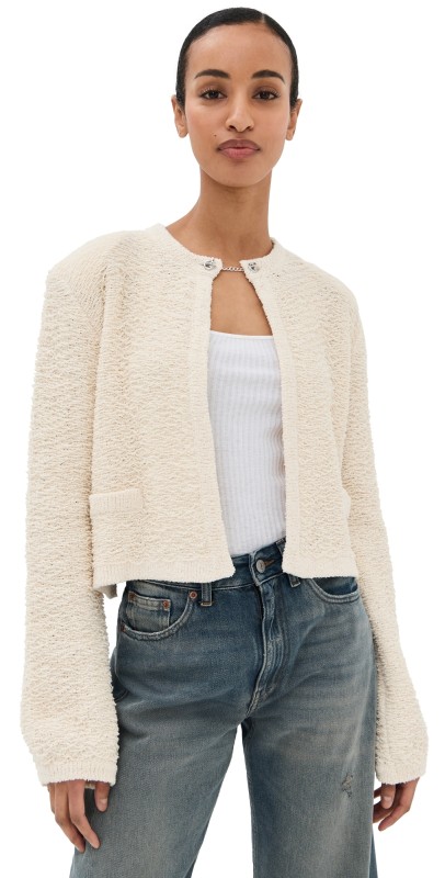 HALFBOY Alice Cardigan Off White