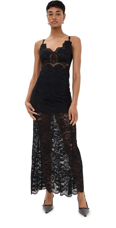 rabanne Long Dress Black