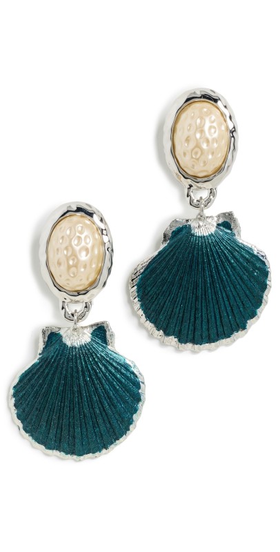 Julietta Azul Earrings Silver/Blu