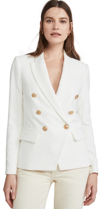 L'AGENCE Kenzie Double Breasted Blazer Black