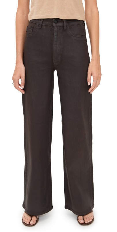 DL1961 Hepburn Wide Leg Pants Walnut Coated (Ultimate)