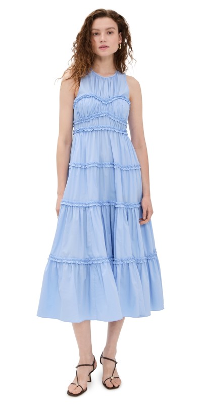 Cinq à Sept Sirrina Dress Blue Hydrangea