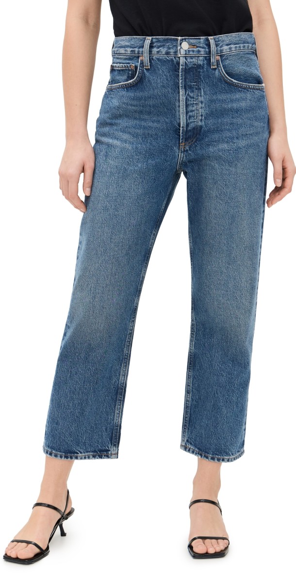 AGOLDE 90's Crop: Loose Straight Jeans Essence